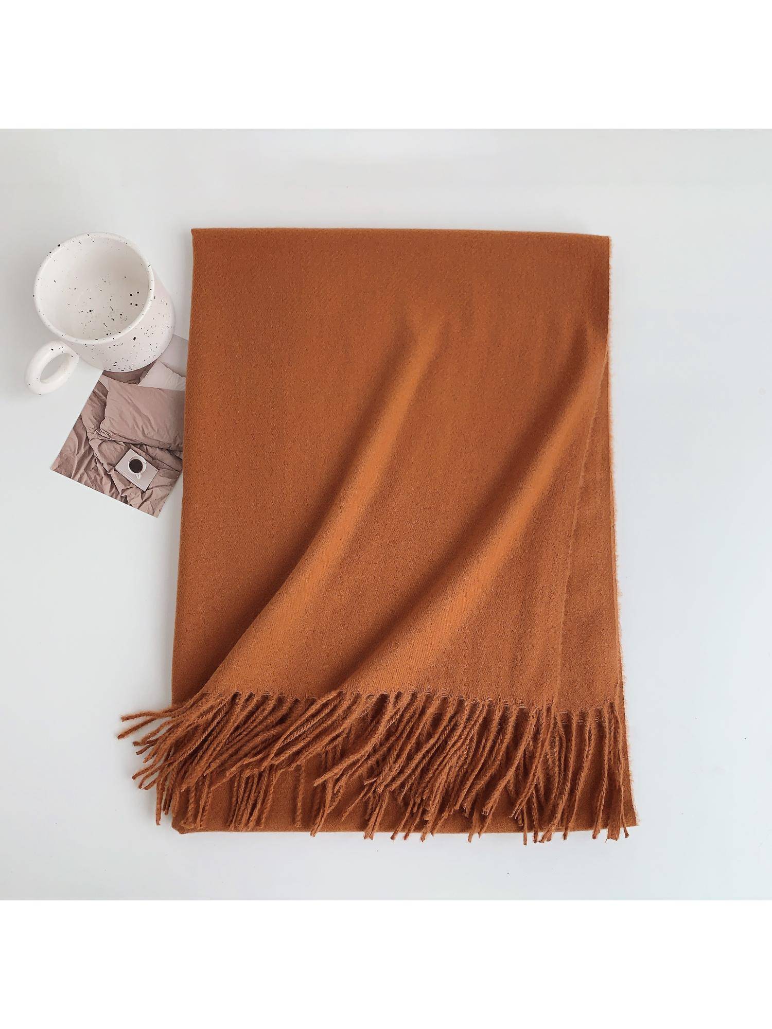 CrossKulture Women Soft Winter Shawl - Brown