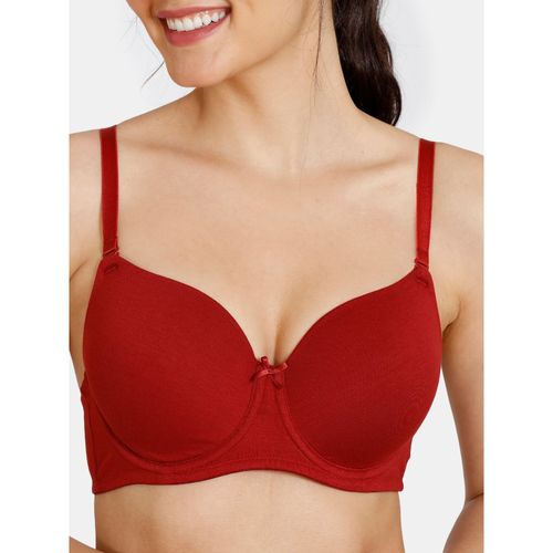 Buy Zivame Double Layered Non-Wired Full Coverage Bra Sundried