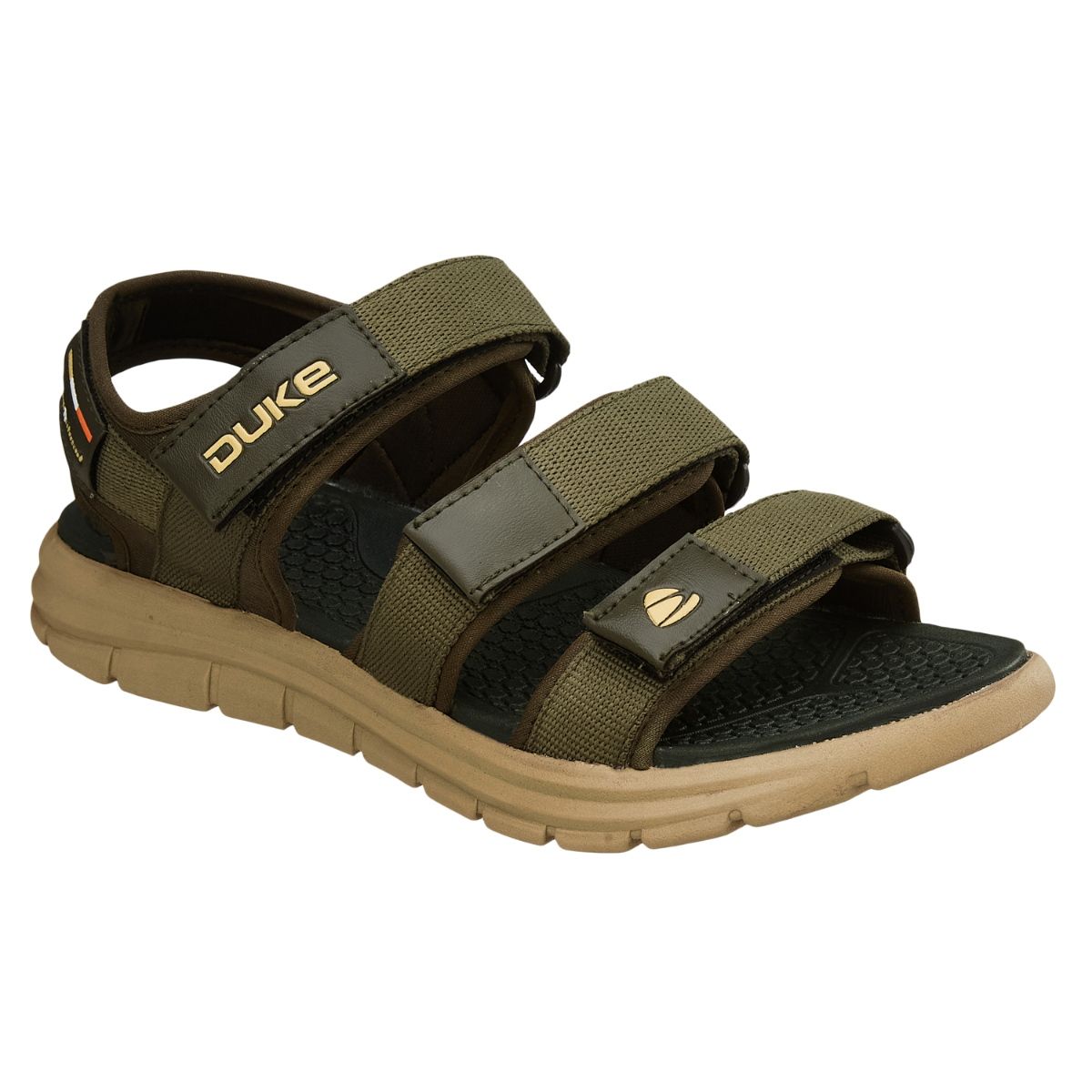 Buy online Black Pu Back Strap Floaters from Sandals and Floaters for Men  by Duke for ₹399 at 50% off | 2024 Limeroad.com