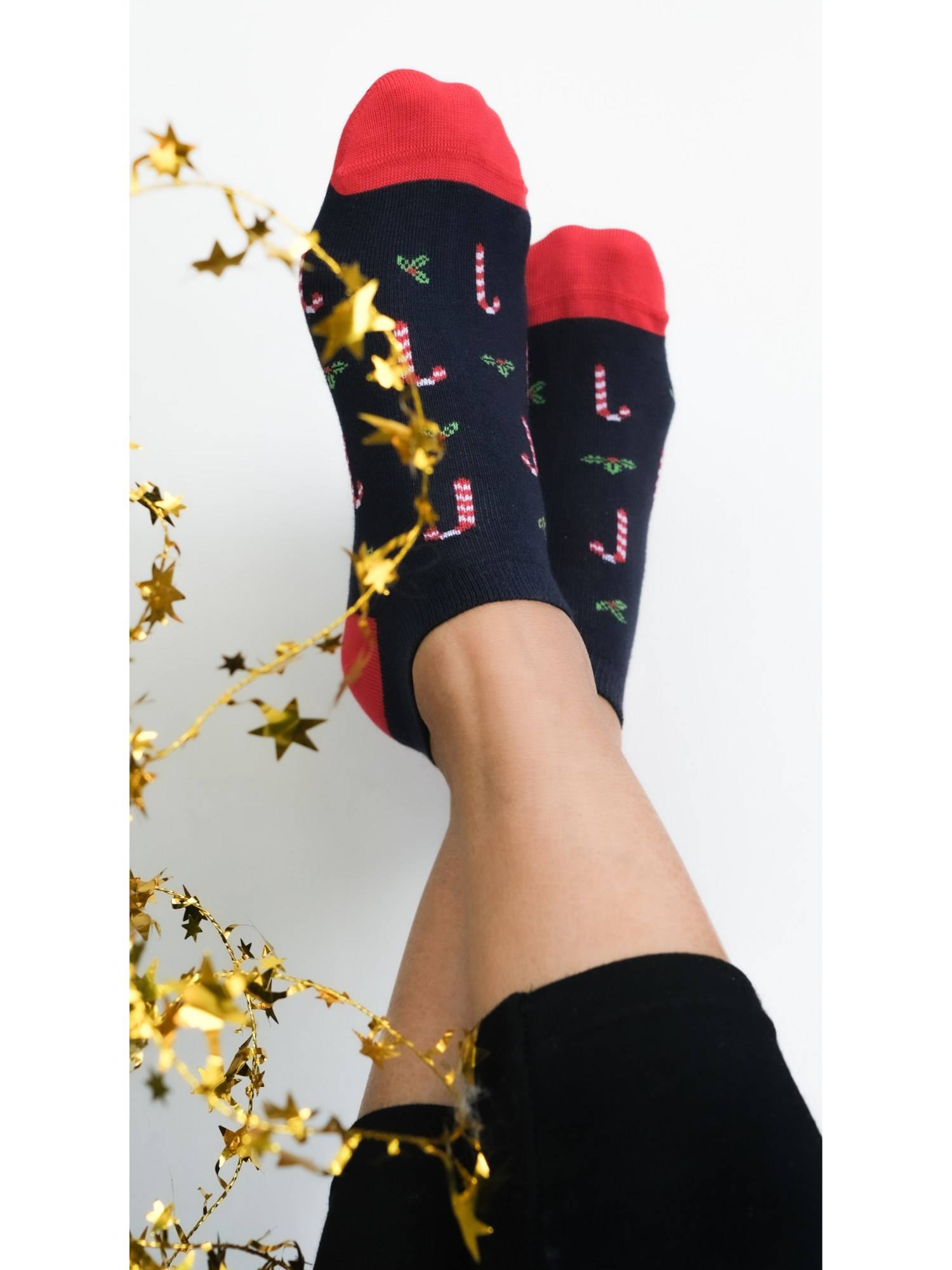 Mint & Oak Sweet Feet Socks For Women - Navy Blue (FREE SIZE)