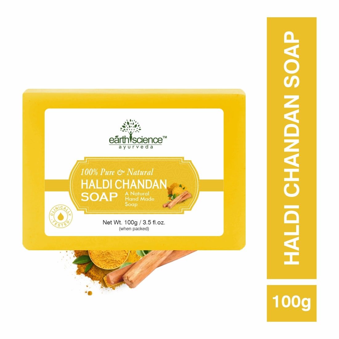 Buy Earth Science Ayurveda Haldi Chandan Bath Soap Online