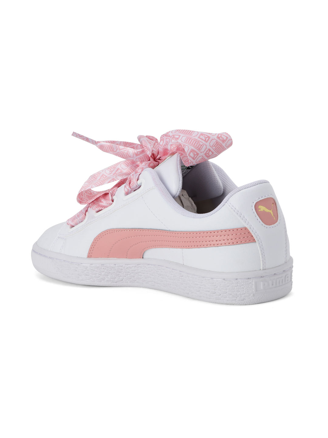 Puma basket heart wit hot sale