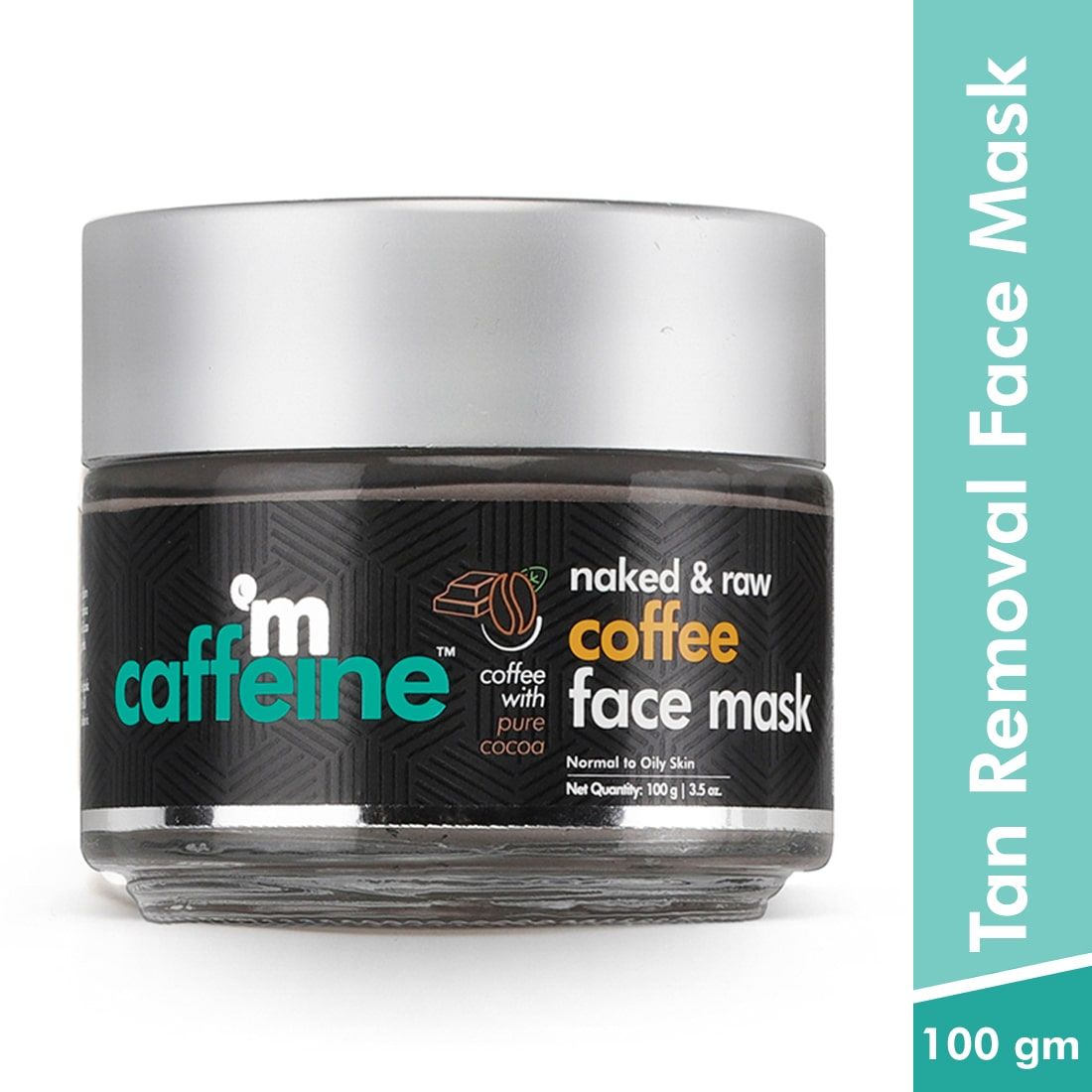 MCaffeine D-Tan Removal Coffee Clay Face Mask - Pore Cleansing Face Pack for Normal to Oily Skin