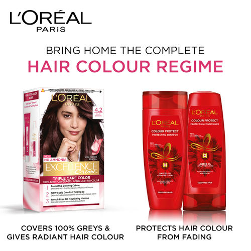 L'Oreal Paris Excellence Creme Hair Color  Plum Brown: Buy L'Oreal  Paris Excellence Creme Hair Color  Plum Brown Online at Best Price in  India | Nykaa