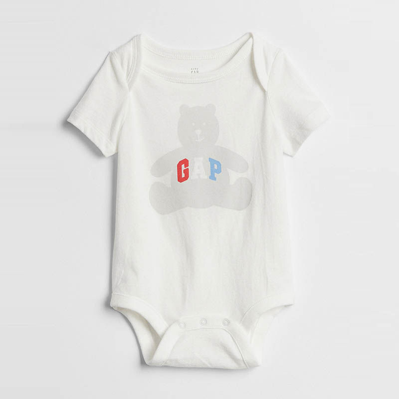 GAP White Logo Graphic Onesies Buy GAP White Logo Graphic Onesies