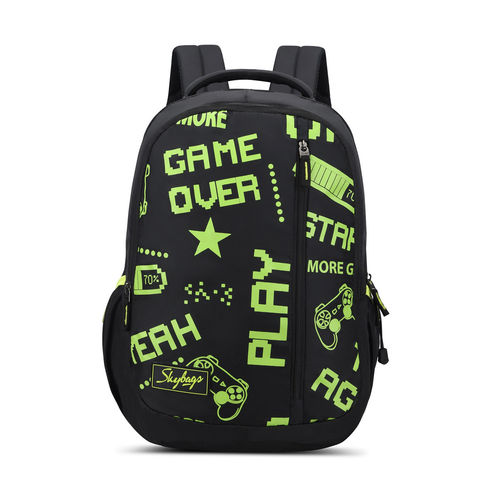 Buy Skybags New Neon 23-02 School Bp (H) Black Backpack Online