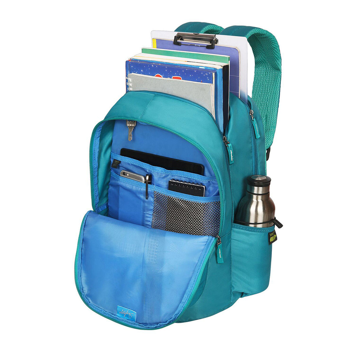 Buy Skybags New Neon 23-03 School Bp (H) Teal Backpack Online