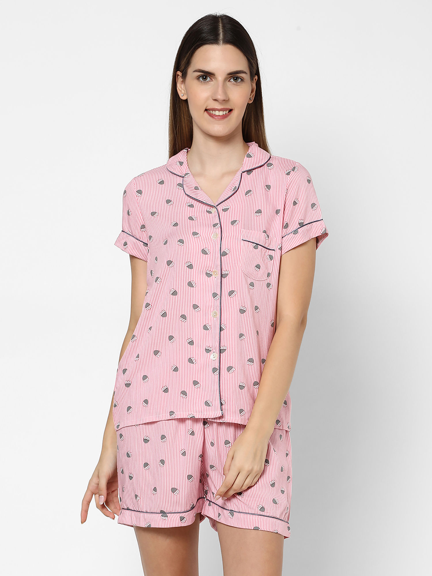 Sweet Dreams Women Rayon Short Sleeves 