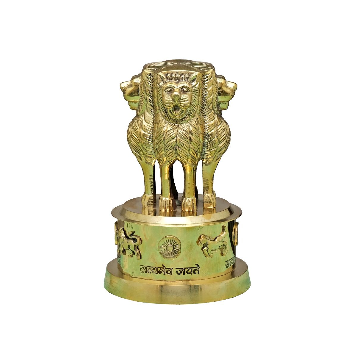 Buy Ekaa Handicrafts Brass Ashok Stambh Decorative Indian Emblem Ashok ...