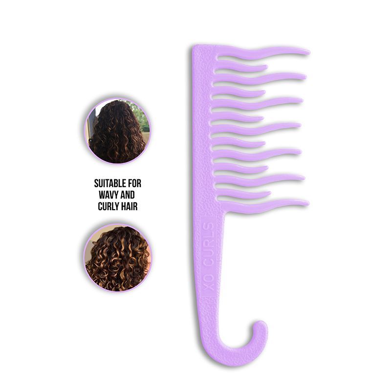 XO Curls Shower Detangling Comb Lavender Buy XO Curls Shower Detangling Comb Lavender