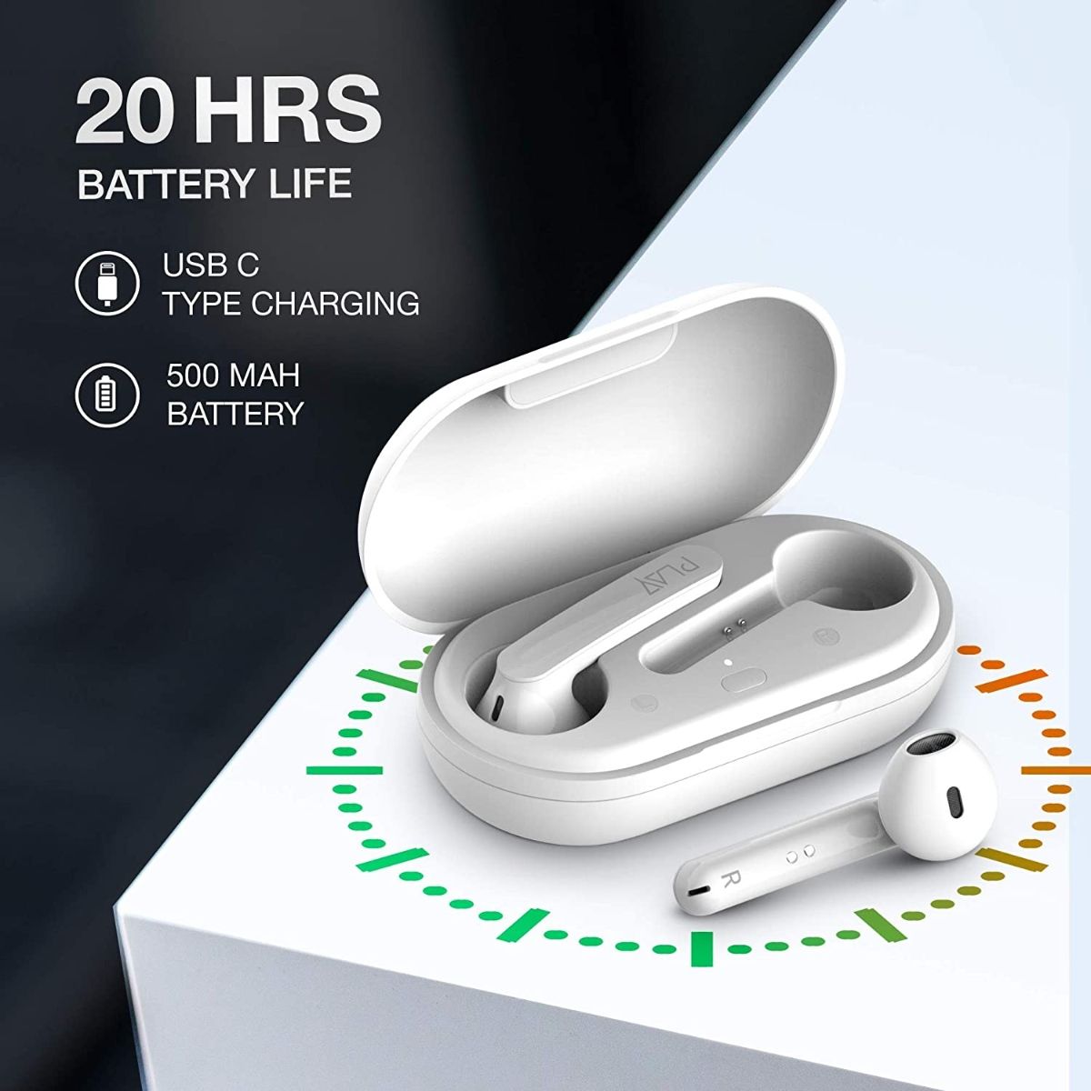 Buy PLAY T44 Ultralight TWS 20hrs Battery HD Call Quality Touch