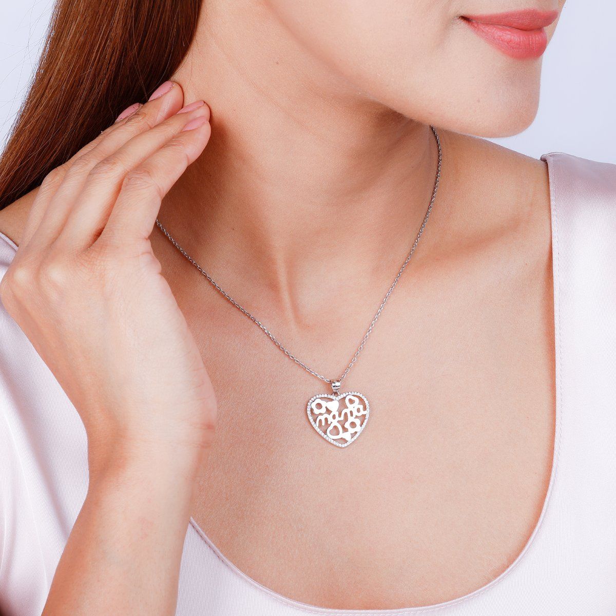 Super Heart Necklace in Silver – Mondo Mondo