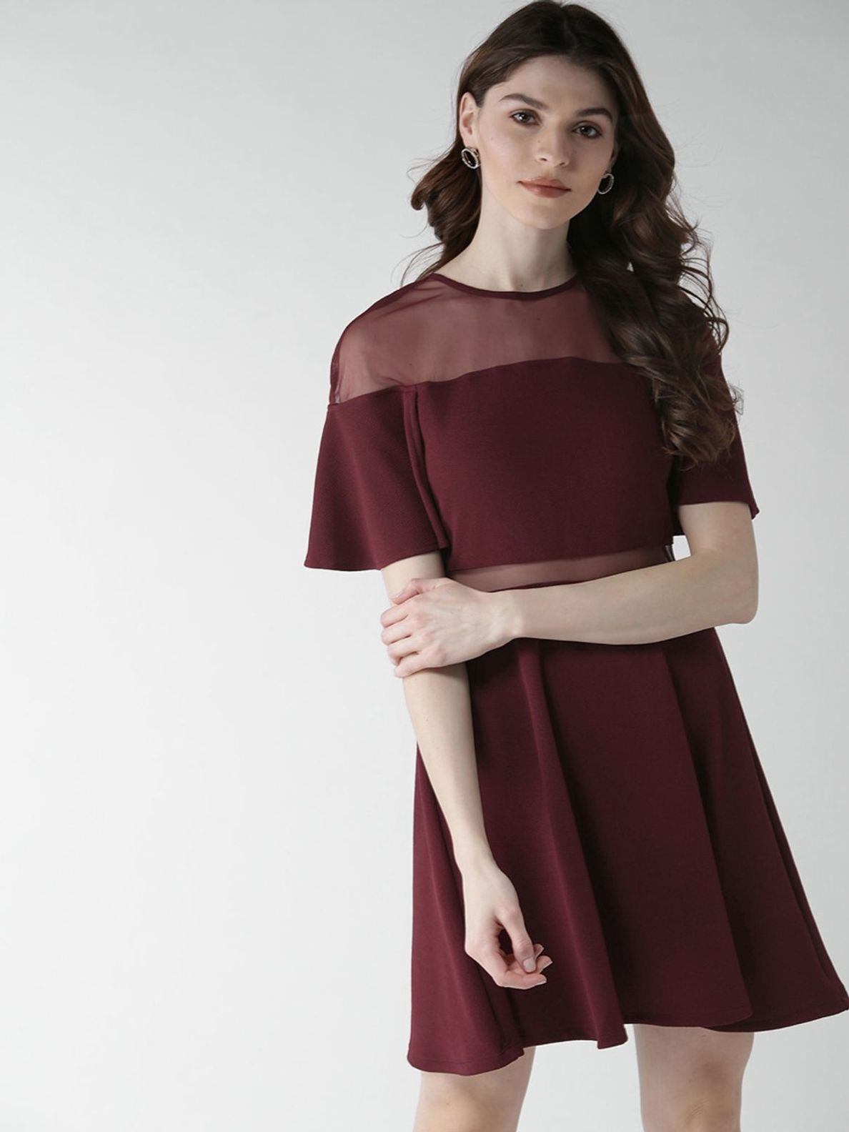 Buy Twenty Dresses by Nykaa Fashion Gold Sequin Overlap Sheath Knee Length Dress  Online