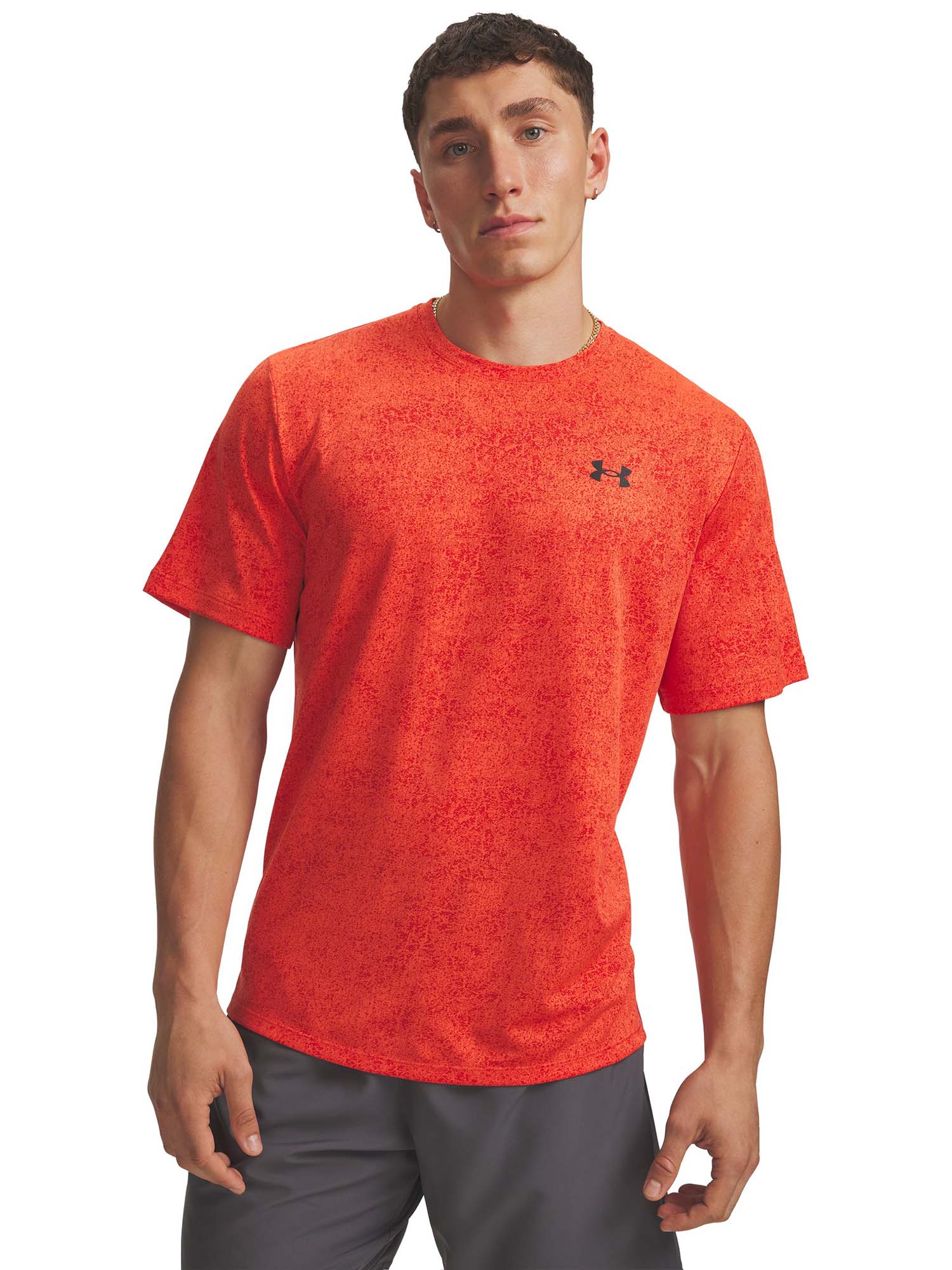 Buy Under Armour Men's Tech Half Sleeve Red T-Shirt Online