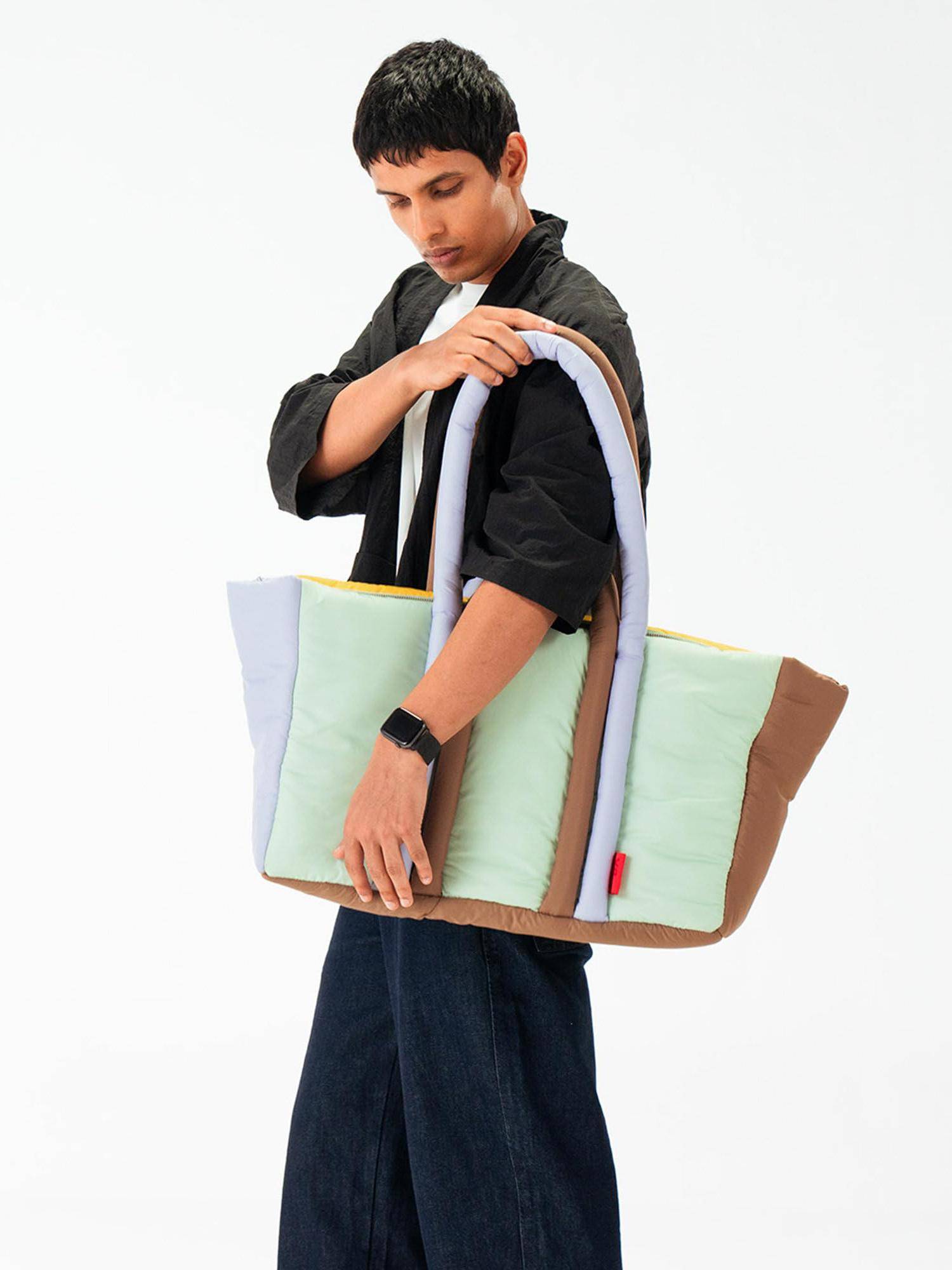 DailyObjects Multi-Color Puff Oversized Tote Bag (M)