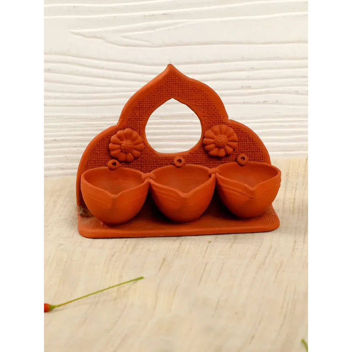 Amalfiee Ceramics Diya Lamp Three In One