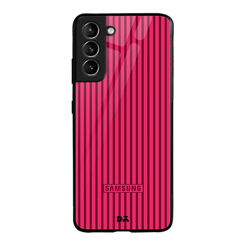 Buy DailyObjects Red Stripes Glass Case Cover For Samsung Galaxy