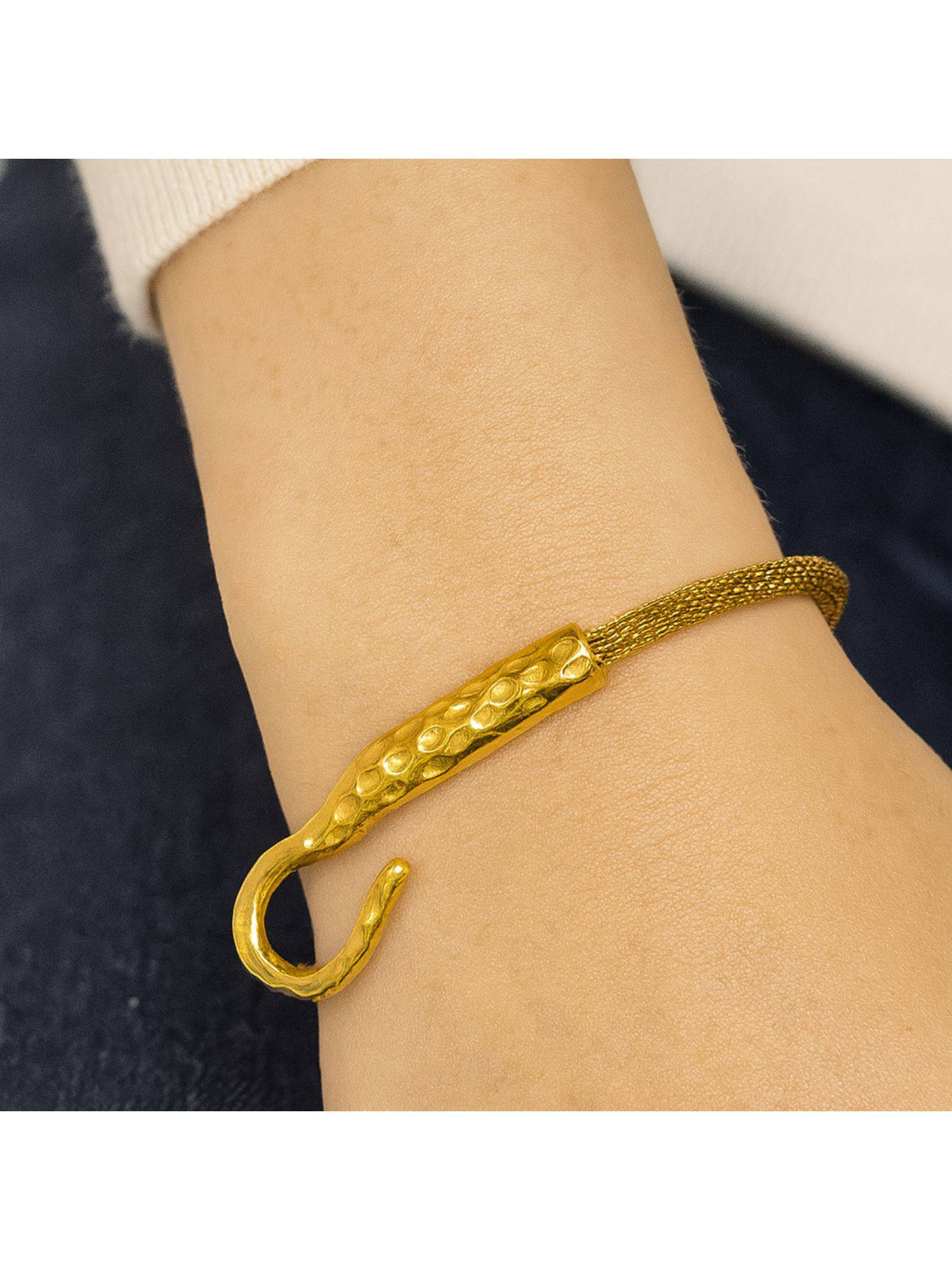 Dkane Designs Gold Stainless Steel Gold Plated Bracelet