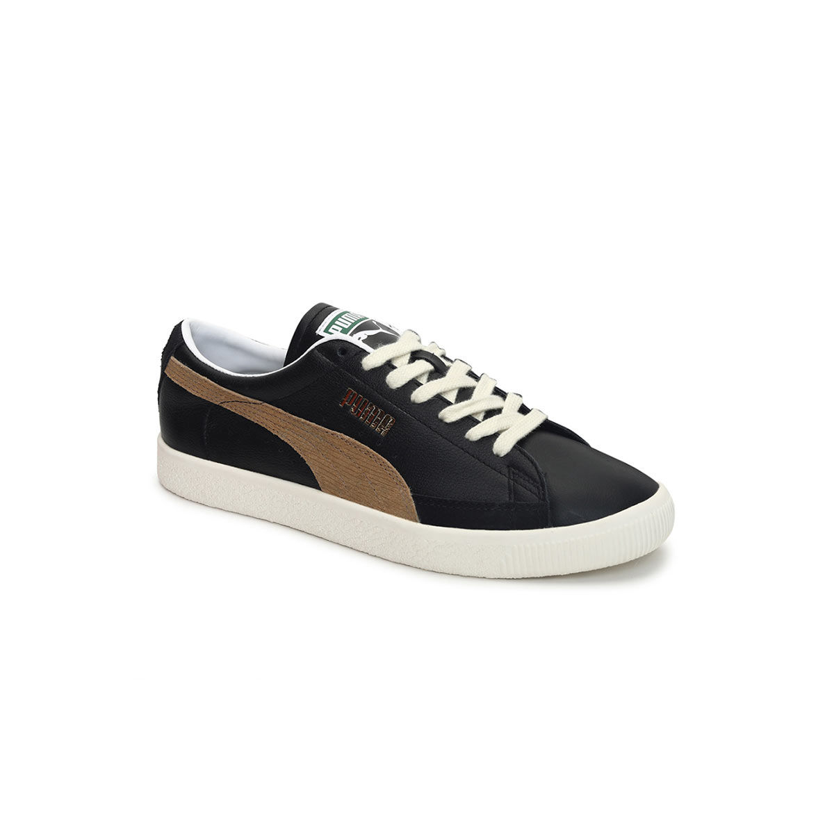 puma basket black trainers