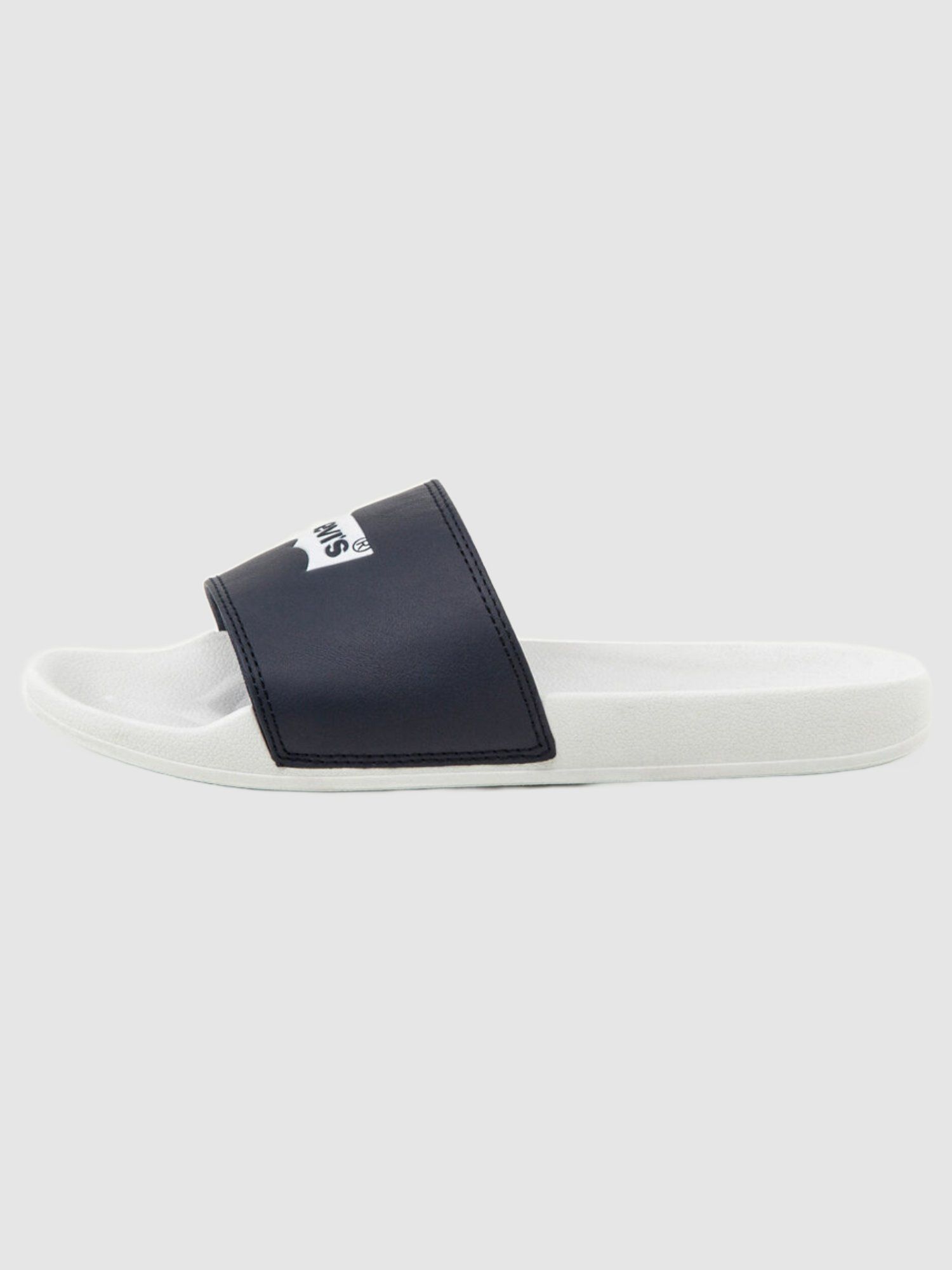 Levi s Men s White Brand Logo Sliders