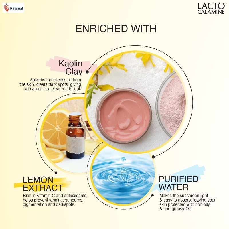 Buy Lacto Calamine Daily Sunscreen SPF 50 PA +++ For Oily Skin With ...