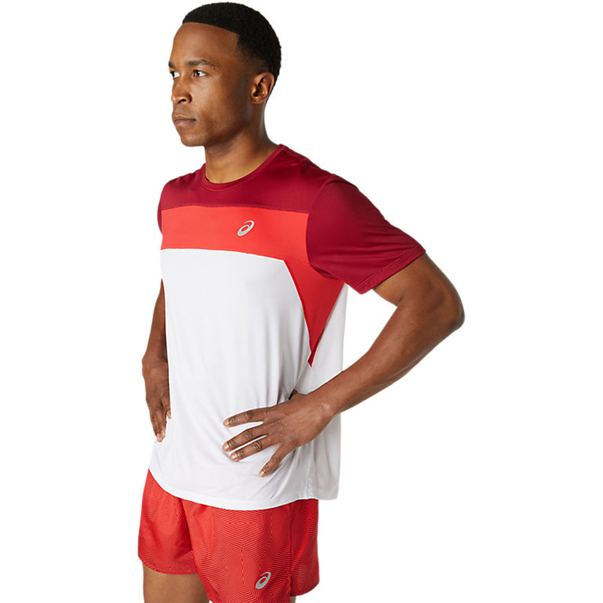 asics race short sleeve top