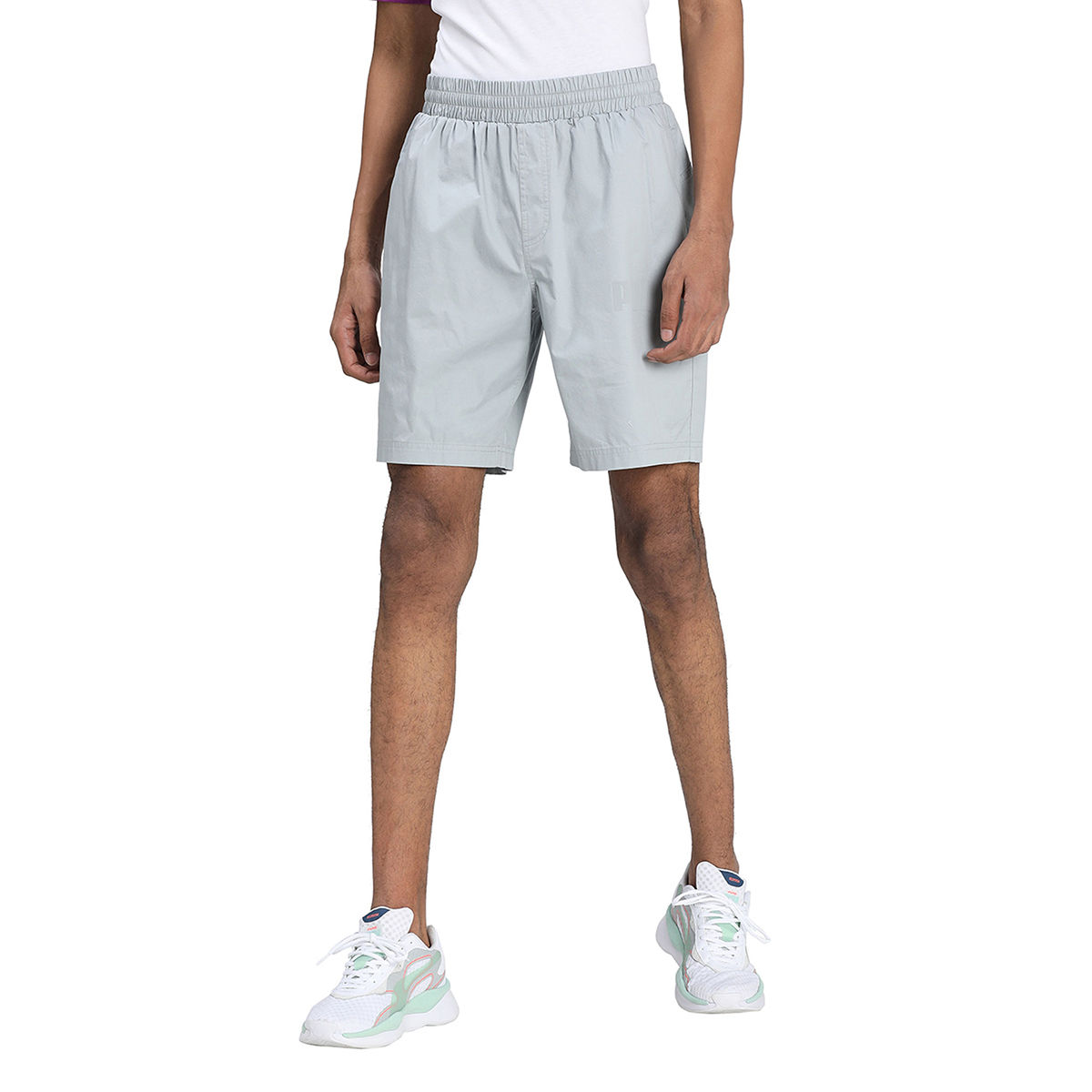 Puma MODERN BASCS 8 Mens Grey Casual Shorts (M)