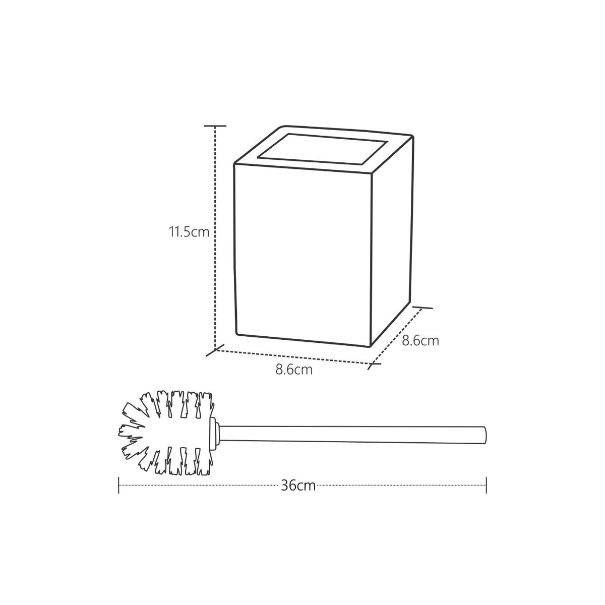 OBSESSIONS Black & Gold Toilet Brush Holder Buy OBSESSIONS Black