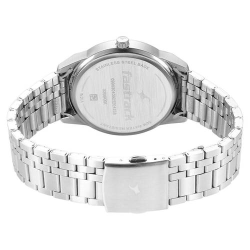 Buy Fastrack Stunners Quartz Analog Black Dial Metal Strap Watch