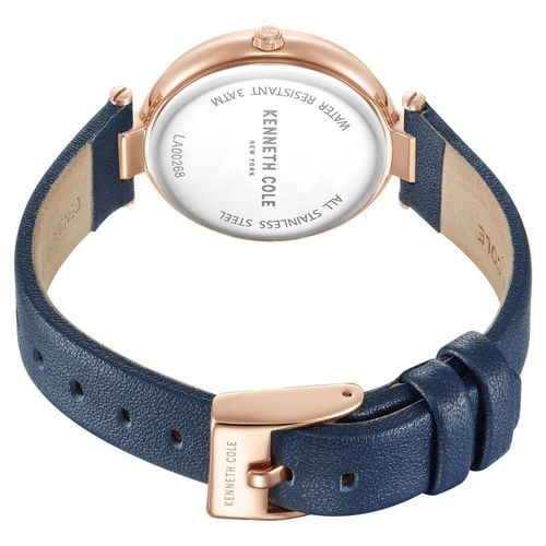Buy Kenneth Cole Quartz Analog Blue Dial Blue Leather Strap Watch