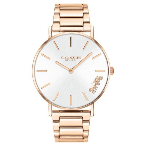 Buy Coach Women Analog Silver Dial Silver Strap Watches (M) Online - Main Image