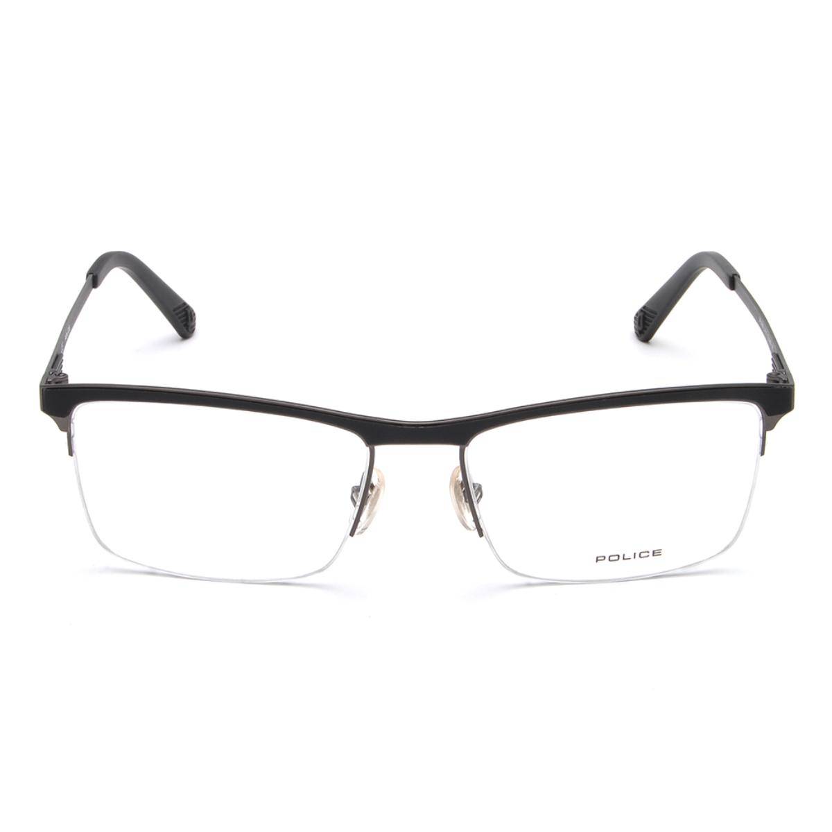 Police Men Black Square Eyeglass Frame (52)