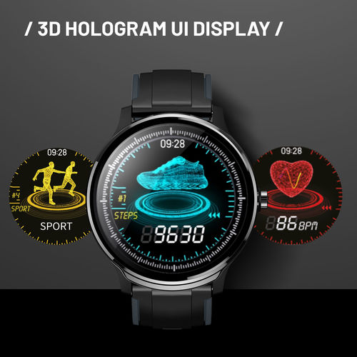 Crossbeats black and grey ace smartwatch clearance