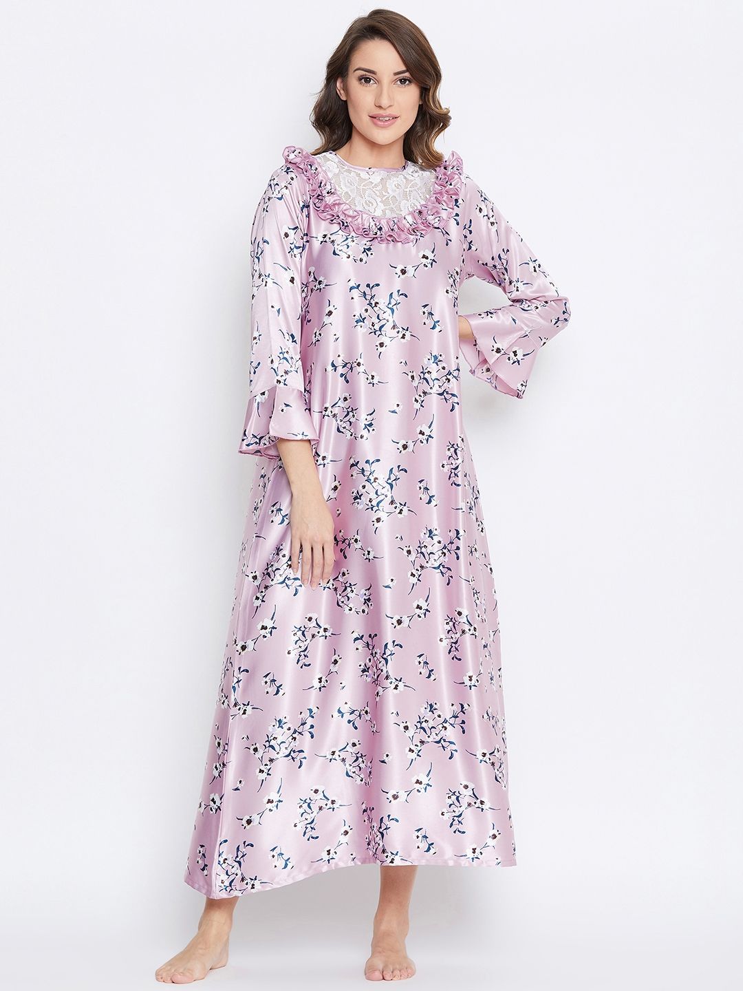 kaftan nighty satin