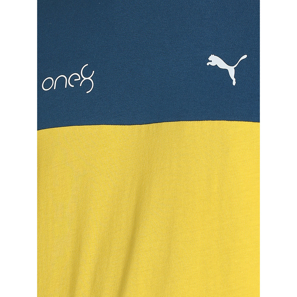 Buy Puma X One8 Color Block Tee Men Yellow T-shirt Online