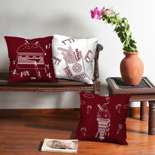 Indigifts Small Cushion Cover, Set of