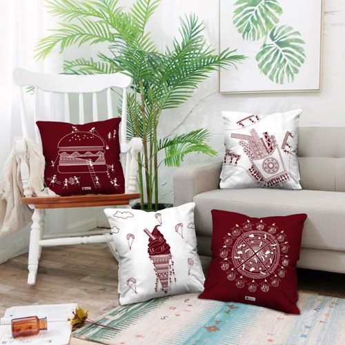 Indigifts Small Cushion Cover Set of 4,Home Décor