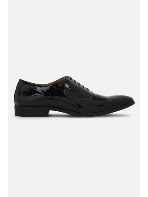 Buy Louis Philippe Men Black Leather Casual Oxford Shoes Online