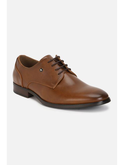 Louis Philippe Men Brown Lace Up Oxford Shoes
