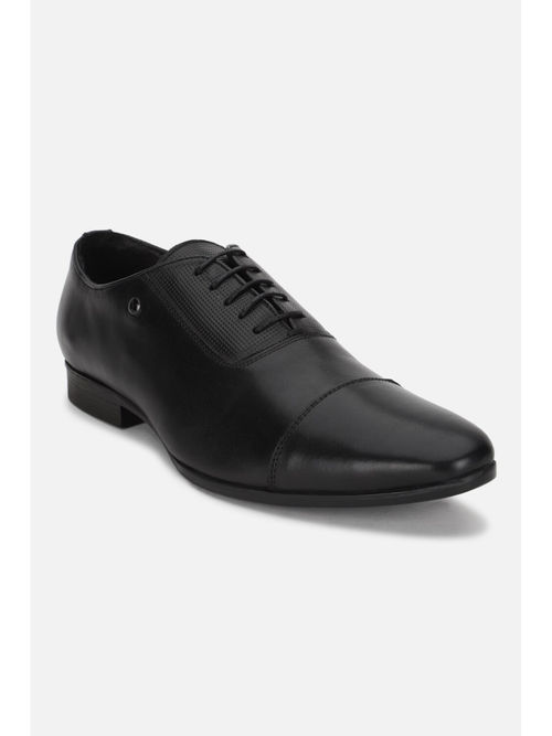 Buy Van Heusen Men Black Formal Oxford Shoes Online - Main Image