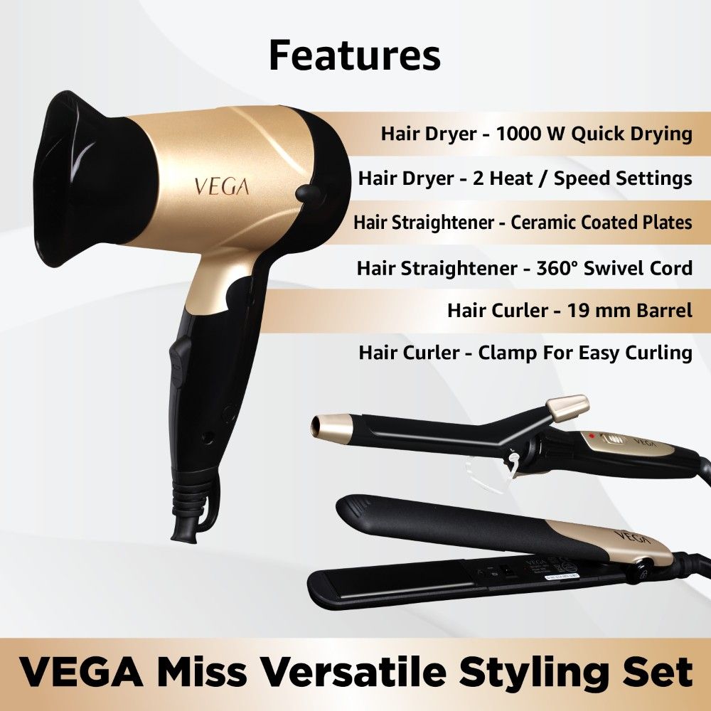 vega hair straightener and curler combo
