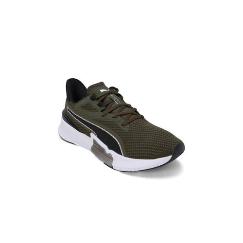 puma liga puma olive green trainers
