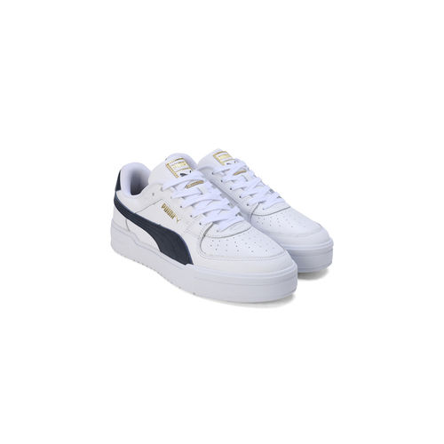 Puma CA Pro Classic Unisex White Navy Blue Sneakers (UK 3)