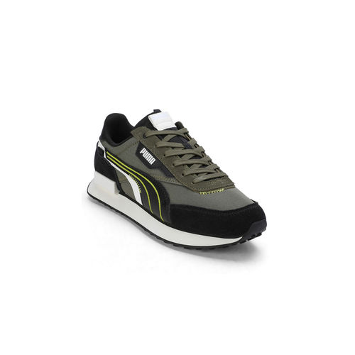 Buy Puma Future Rider Displaced Unisex Olive Green Sneakers Online