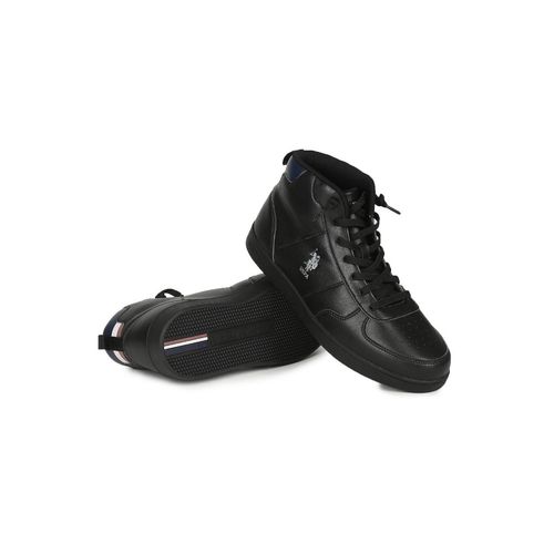 Buy POLO Arrick Men's Solid Black Sneakers Online