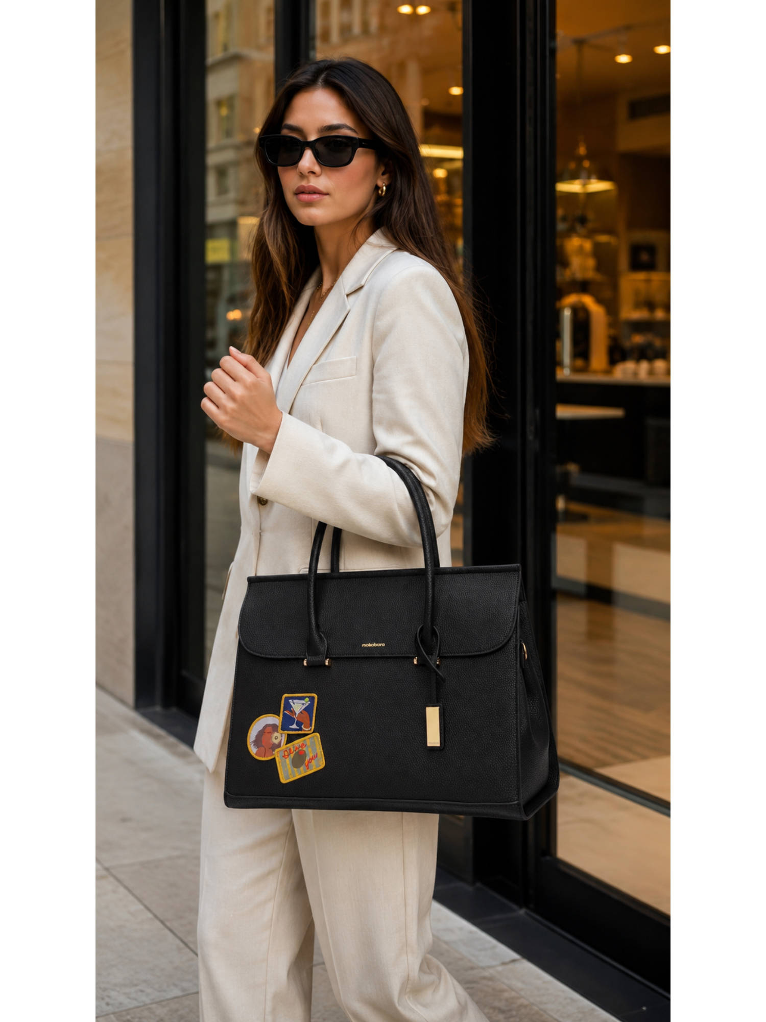 MOKOBARA Womens The Jazz Tote Bag - Black
