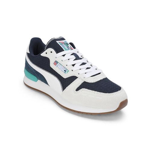 Puma R78 Year Of Sports Unisex White Navy Blue Sneakers (UK 8)