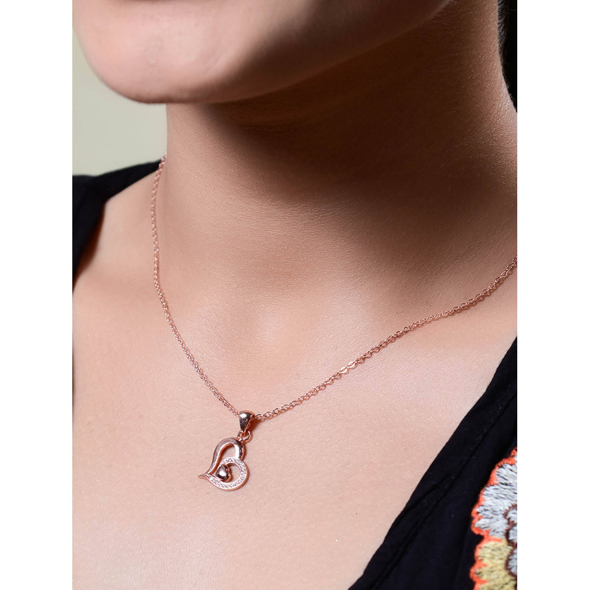 SILMORA White Rose Gold Plated Jewellery Sets