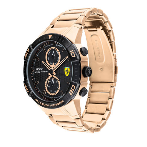 Buy Scuderia Ferrari Apex 0830640 Black Dial Analog Watch For Men 