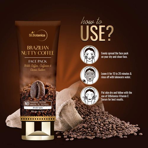 st botanica brazilian nutty coffee face mask